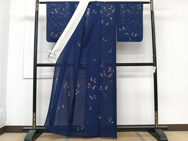 平和屋着物＊夏物　訪問着　絽　草花文　正絹　逸品　CABJ4173xi