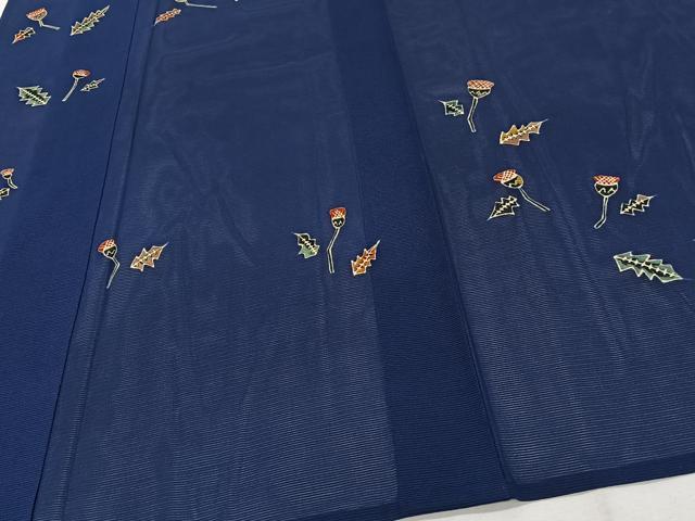 平和屋着物＊夏物　訪問着　絽　草花文　正絹　逸品　CABJ4173xi
