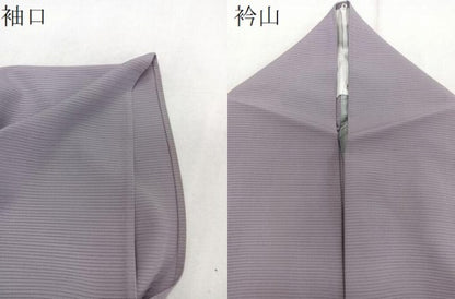 平和屋着物＊夏物　色無地　絽　鳩羽色　正絹　逸品　CABJ4176xi