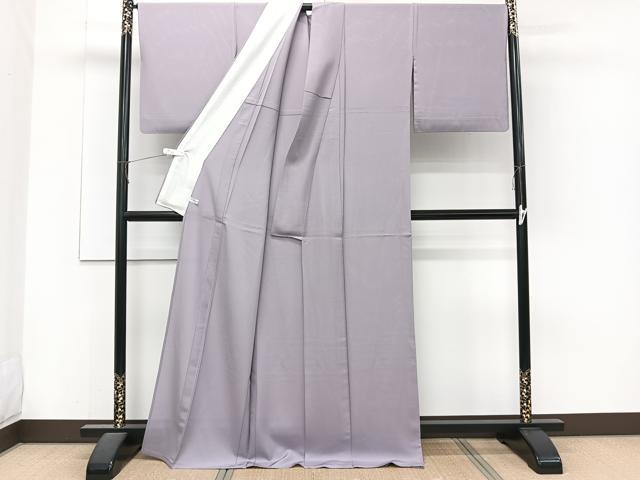 平和屋着物＊夏物　色無地　絽　鳩羽色　正絹　逸品　CABJ4176xi