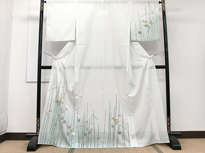 平和屋着物＊夏物　訪問着　絽　枝草花文　洗える着物　CABJ4180xi