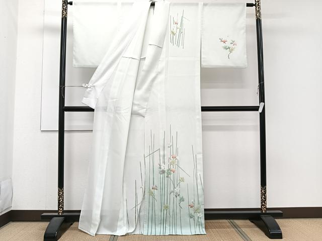 平和屋着物＊夏物　訪問着　絽　枝草花文　洗える着物　CABJ4180xi