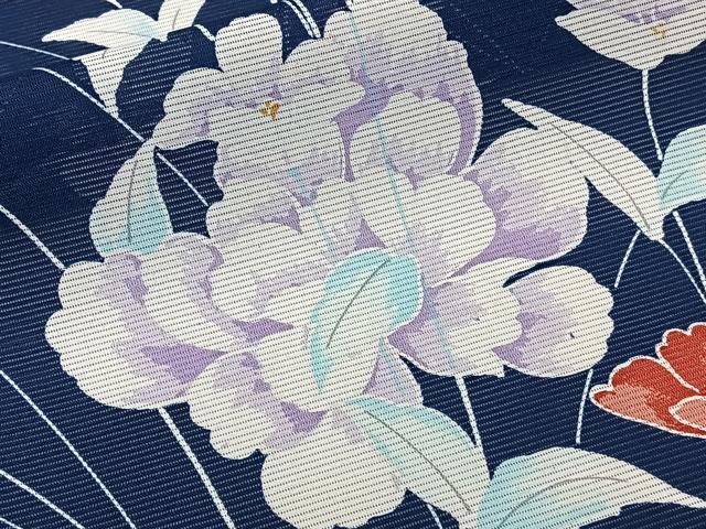 平和屋着物＊夏物　訪問着　絽　枝草花文　洗える着物　CABJ4181xi