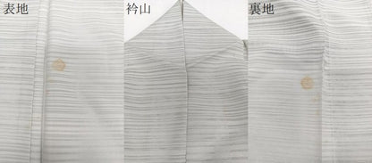 平和屋着物＊夏物　訪問着　変わり絽　刺繍　雲取り文　金彩　正絹　逸品　CABJ4185xi