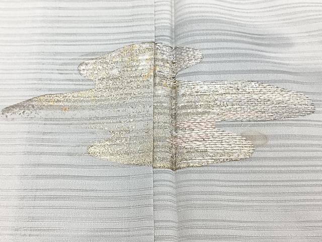平和屋着物＊夏物　訪問着　変わり絽　刺繍　雲取り文　金彩　正絹　逸品　CABJ4185xi
