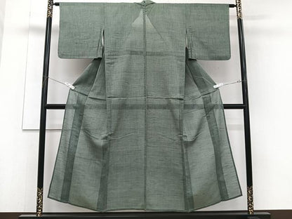 平和屋着物＊夏物　紗紬　霞文　正絹　逸品　CABJ4188xi