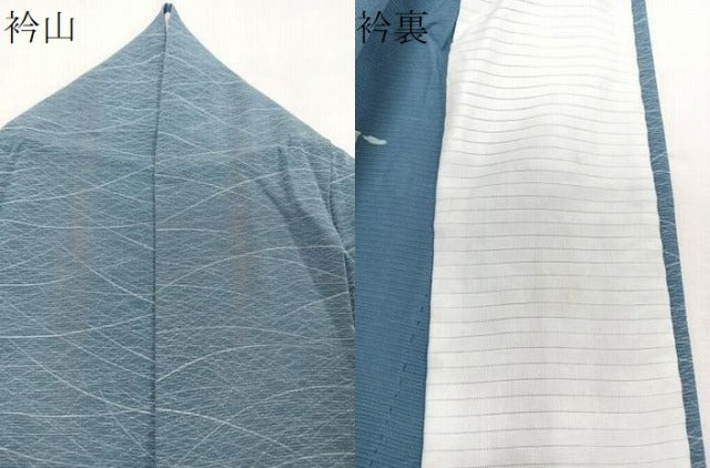 平和屋着物＊夏物　小紋　絽　草花文　正絹　逸品　CABJ4193xi