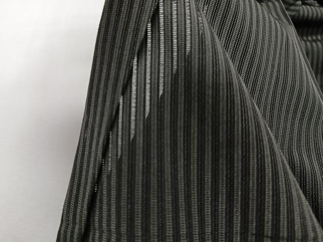 平和屋着物＊夏物　男性　行灯袴　縦絽　縞　正絹　逸品　CABJ4200xi