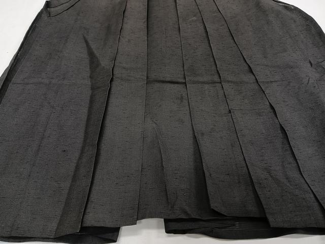 平和屋着物＊夏物　男性　行灯袴　絽　赤墨色　正絹　逸品　CABJ4201xi
