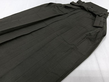 平和屋着物＊夏物　男性　行灯袴　縦絽　縞　正絹　逸品　CABJ4202xi