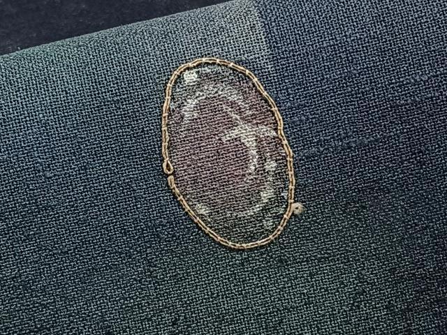 平和屋着物＊夏物　訪問着　紗紬　駒刺繍　水玉　暈し染め　正絹　逸品　CABJ4208xi