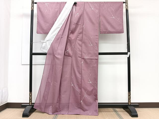 平和屋着物＊夏物　小紋　絽　枝草文　洗える着物　CABJ4210xi