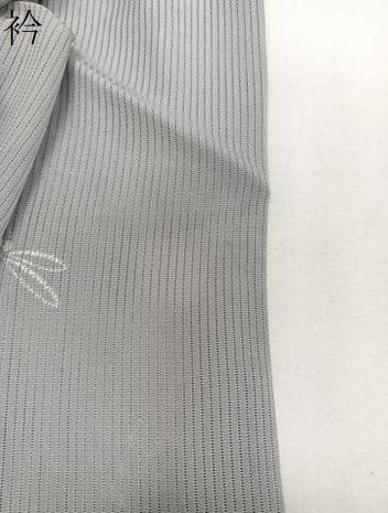 平和屋着物＊夏物　小紋　縦絽　蜻蛉　正絹　逸品　CABJ4219xi