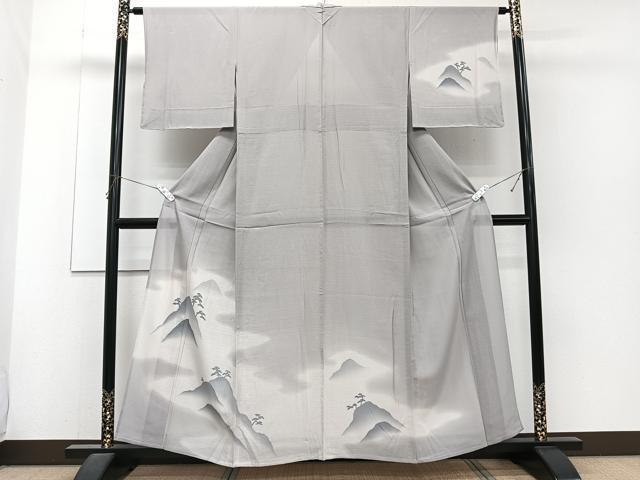 平和屋着物＊夏物　訪問着　絽縮緬　遠山松文　正絹　逸品　未使用　CABJ4220xi