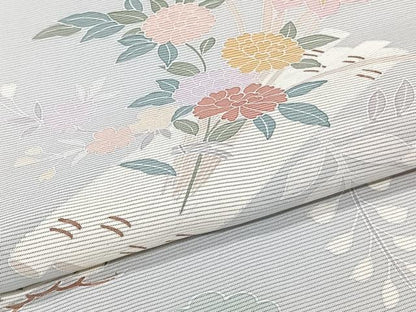 平和屋着物＊夏物　訪問着　絽　駒刺繍　花筏　正絹　逸品　CABJ4223xi