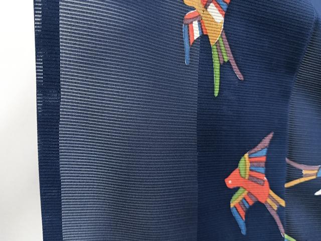 平和屋着物＊夏物　小紋　絽　飛鳥文　正絹　逸品　CABJ4225xi