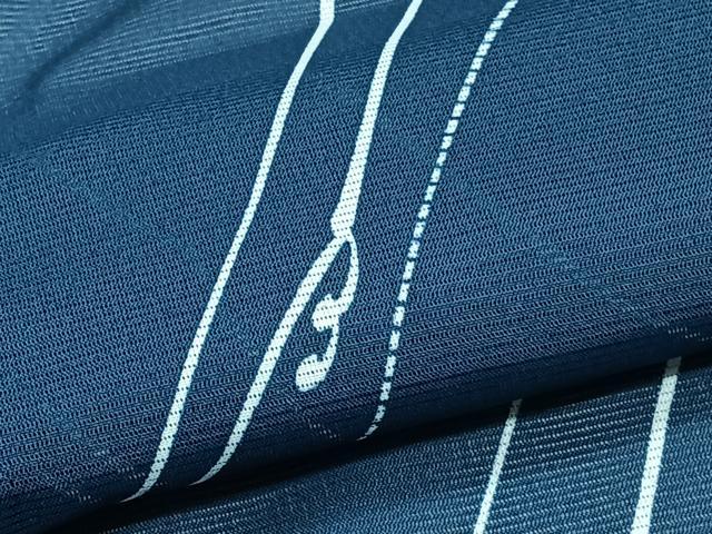 平和屋着物＊夏物　小紋　絽　斜線文　洗える着物　CABJ4229xi