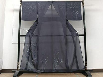 平和屋着物＊夏物　訪問着　絽　枝花文　正絹　逸品　CABJ4230xi