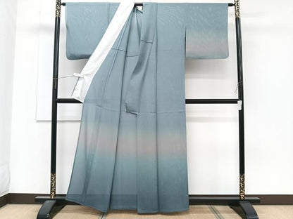 平和屋着物＊夏物　訪問着　絽　霞文　暈し染め　正絹　逸品　CABJ4232xi