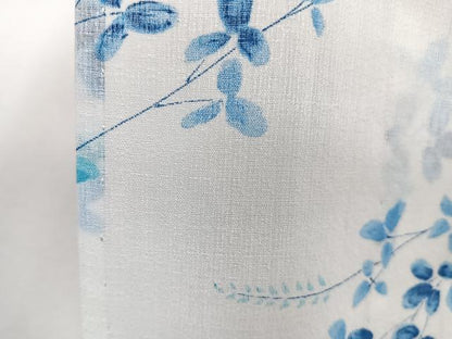 平和屋着物＊夏物　小紋　紗　枝草花文　洗える着物　CABJ4236xi