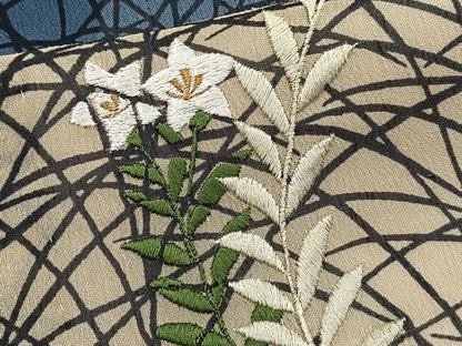 平和屋着物＊夏物　色留訪問着　紗紬　刺繍　草重ね枝花文　金糸　正絹　逸品　未使用　CABJ4237xi