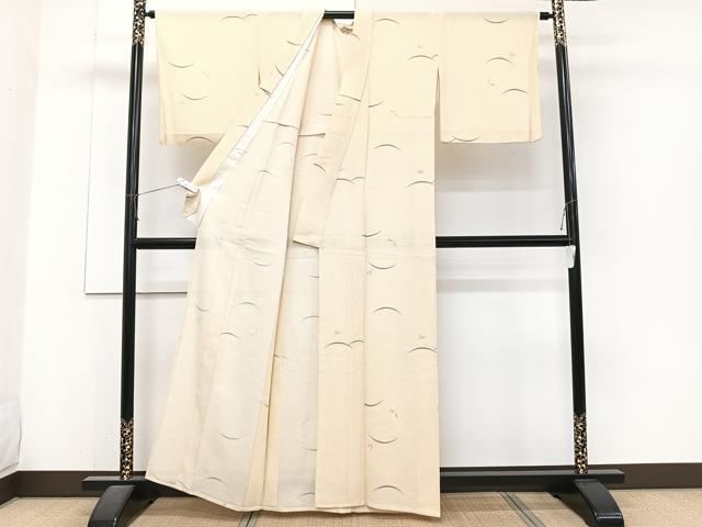 平和屋着物＊夏物　小紋　絽　芝トンボ柄　正絹　逸品　CABJ4238xi