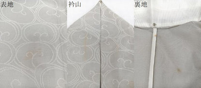 平和屋着物＊夏物　紗紬　唐草文　正絹　逸品　CABJ4239xi