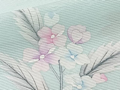 平和屋着物＊夏物　訪問着　絽　手描き　草花文　正絹　逸品　CABJ4241xi