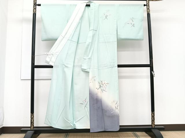 平和屋着物＊夏物　訪問着　絽　手描き　草花文　正絹　逸品　CABJ4241xi