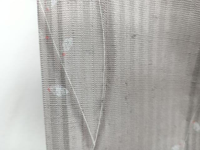 平和屋着物＊夏物　小紋　紗紬　枝蕾文　正絹　逸品　CABJ4242xi