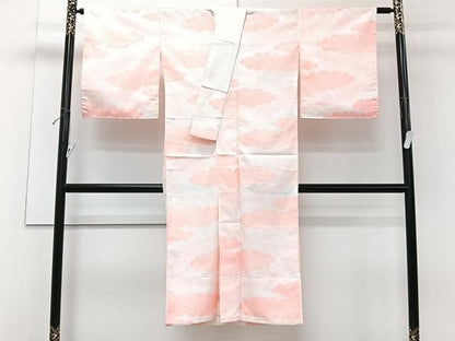 平和屋着物■長襦袢　無双仕立て　雲取り菊文　洗える着物　CABJ4246xi