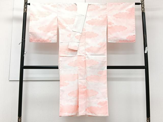 平和屋着物■長襦袢　無双仕立て　雲取り菊文　洗える着物　CABJ4246xi