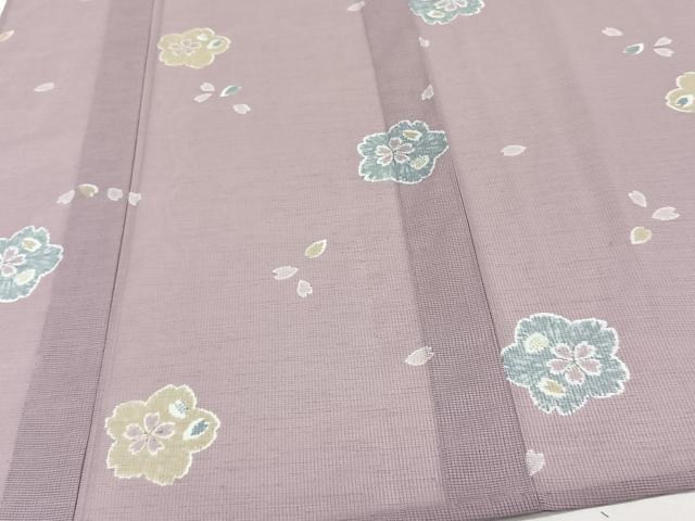 平和屋着物＊夏物　小紋　絽　舞花文　洗える着物　未使用　CABJ4247xi