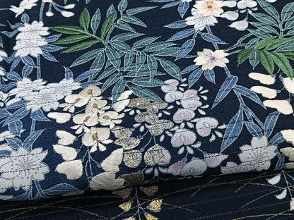 平和屋着物＊夏物　訪問着　絽　刺繍　枝垂れ花文　金銀彩　洗える着物　CABJ4249xi
