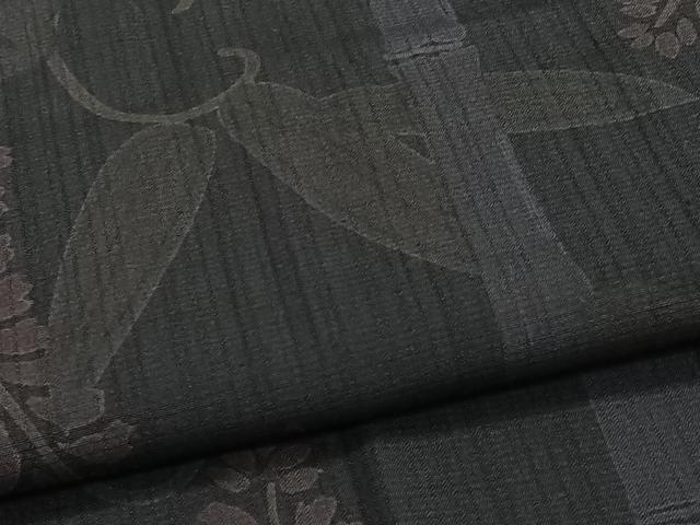 平和屋着物＊夏物　小紋　紗　笹竹松文　洗える着物　CABJ4252xi