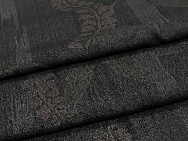 平和屋着物＊夏物　小紋　紗　笹竹松文　洗える着物　CABJ4252xi