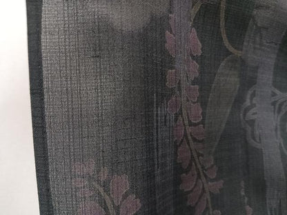 平和屋着物＊夏物　小紋　紗　笹竹松文　洗える着物　CABJ4252xi