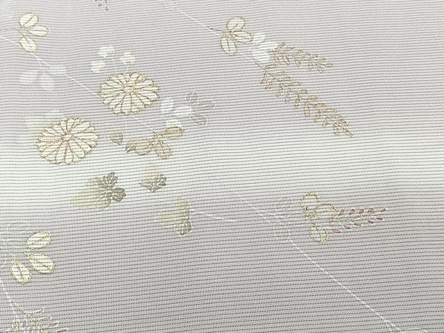 平和屋着物＊夏物　訪問着　絽　萩花文　暈し染め　金彩　正絹　逸品　CABJ4256xi