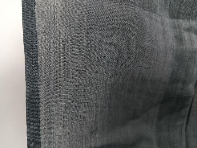 平和屋着物＊夏物　男性　色紋付　上布　藍墨茶色　麻　逸品　CABJ4260xi