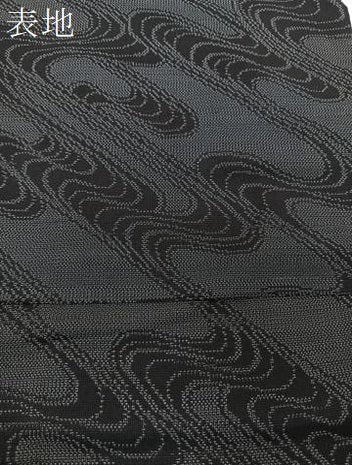 平和屋着物＊夏物　本塩沢　夏塩沢　流水文　正絹　逸品　CABJ4261xi