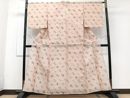 平和屋着物＊夏物　本場琉球絣　夏琉球　正絹　逸品　CABJ4262xi