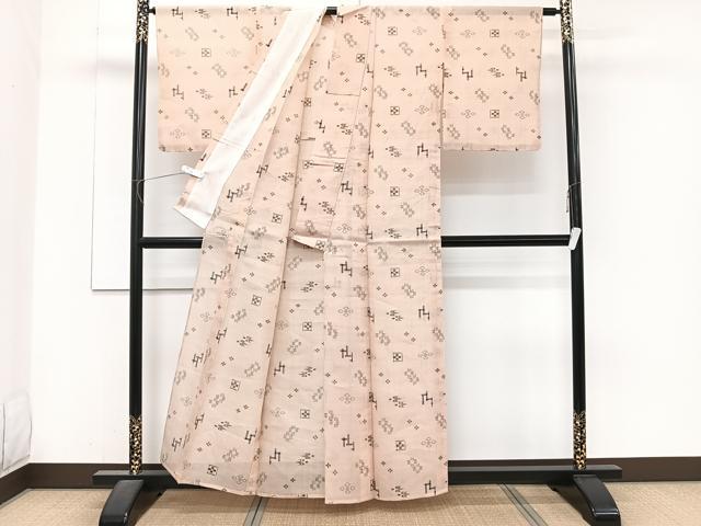平和屋着物＊夏物　本場琉球絣　夏琉球　正絹　逸品　CABJ4262xi