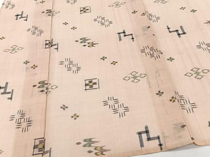 平和屋着物＊夏物　本場琉球絣　夏琉球　正絹　逸品　CABJ4262xi