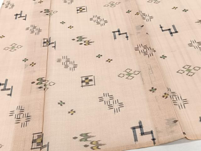 平和屋着物＊夏物　本場琉球絣　夏琉球　正絹　逸品　CABJ4262xi