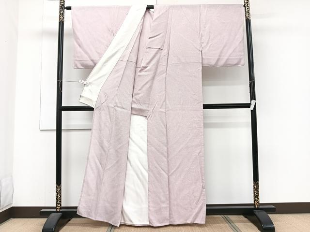 平和屋着物＊夏物　訪問着　縦絽　流水草花文　正絹　逸品　CABJ4263xi