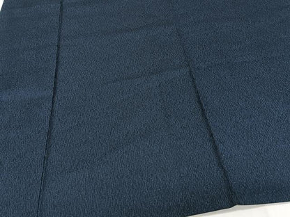 平和屋着物＊夏物　男性　お召　霞文　黒地　正絹　逸品　CABJ4272xi