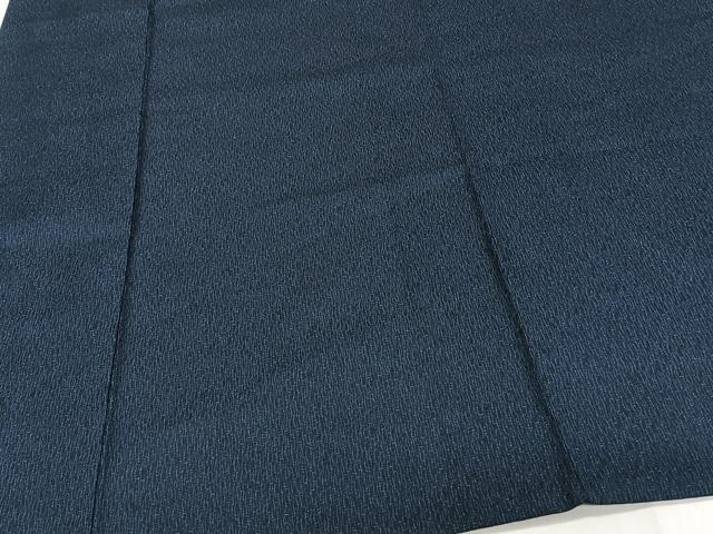 平和屋着物＊夏物　男性　お召　霞文　黒地　正絹　逸品　CABJ4272xi