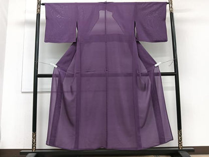平和屋着物＊夏物　小紋　絽　霞文　正絹　逸品　CABJ4276xi