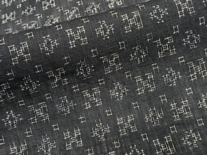 平和屋着物＊夏物　上布　幾何学文　麻　逸品　CABJ4278xi