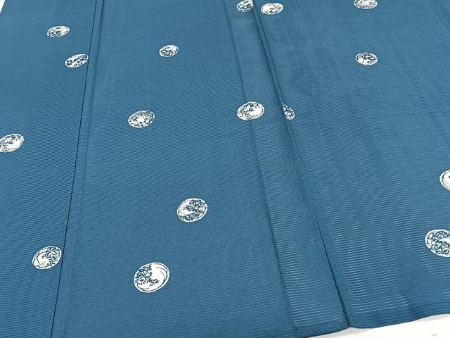平和屋着物＊夏物　小紋　絽　型染め　花丸文　正絹　逸品　未使用　CABJ4279xi